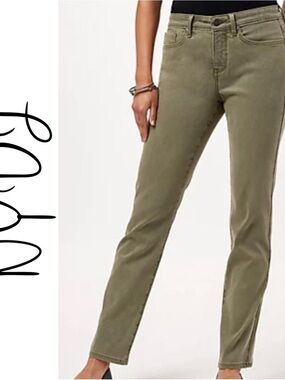 NYDJ Sheri Ankle Pants in Olive